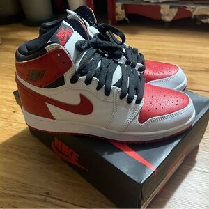 Jordan Kids Retro High-Top Sneakers White Red Black